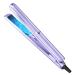 Ceramic Flat Iron Hair Straightener and Curler 2 in 1 Hair Straightener Flat Iron Curling Iron in One 0.8 Inch Professional Titanium Hair Straightening Irons with 10s Fast Heating Purple