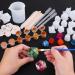 Shynek Resin Dice Molds Set - 19 Polyhedral Styles with Silicone Mold, Tools, and Paints for Epoxy Resin Dice Making - Buy Online on GoSupps.com