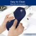 Heated Eye Mask for Dry Eyes - 100% Silk Sleep Mask with Adjustable Temp and USB Port for Puffy Eye Relief - Electric Dry Eye Relief Mask in Blue Color - Buy Online on GoSupps.com