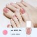 Colorful Gel Nail Polish color for girls gel polish for women girls gift with thin brush nail polish French White Long Lasting (22-Gold Glitter Pink) - Buy Online on GoSupps.com