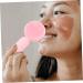 Angoily Silicone Face Brush Face Exfoliator Face Scruber Exfoliate for Face Scrubber Facial Exfoliator Silicone Face Scrubber for Women 3d Manual Cleansing Brush Pink Silica Gel - Buy Online on GoSupps.com