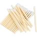 HUSHUI 100Pcs Bamboo Handle Lip Brush Set Portable Disposable Lipstick Applicator for Makeup Tool and Lip Gloss Wand - Buy Online on GoSupps.com