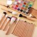 Buy Pink Makeup Brushes Set - Powder Foundation Blush & Eyeshadow - 100% Natural Hair - International Shipping Available - Buy Online on GoSupps.com