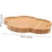 Alipis 1pc Tray Cottage Cheese with Fruit Wooden Bandejas para Comida Food Plate Coffee Table Snack Yellow 25X25X1.5CM - Buy Online on GoSupps.com