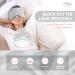 Hilph Sleep Mask - 100% Blackout Satin Eye Mask for Side Sleepers - Adjustable Headband - Grey - Buy Online on GoSupps.com