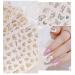 8 Sheets Gold Butterfly Nail Art Stickers | 3D Luxury Decals for Designer Nails - Women's DIY Nail Decoration Supplies - Buy Online on GoSupps.com