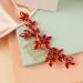 BERYUAN Women Girls Red Rhinestone Hair Comb Teardrop Rhinestone Wedding Hair Comb Gold Wedding Headband Princess Bride Headpiece for Women Girls (RED) - Buy Online on GoSupps.com