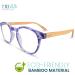 2SeeLife Bamboo Round Reading Glasses for Women - Stylish & Comfortable Purple Readers 2.5x - International Shipping Available - Buy Online on GoSupps.com