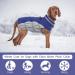 Kuoser Waterproof Dog Coat | Warm Winter Jacket for Small & Medium Dogs | Cozy Fleece Lined Reflective Puppy Vest - Blue - Buy Online on GoSupps.com