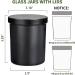 12 Pack 10oz Glass Candle Jars with Lids and Labels - Matte Black Empty Candle Jars for Making Candles Bulk Containers - Buy Online on GoSupps.com