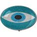 Buy Retro Blue Lucky Amulet Evil Eye Art Photo Painting Pill Box - Stylish Glass Candy Box 40 Capacity Silver - Perfect Gift for Charm Collectors - Buy Online on GoSupps.com