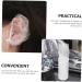 Amosfun 1 Set Hair Bleach Kit Root Comb Applicator Bottle Ear Protectors Shower Caps Clear Gloves Shower Cap Ear Muffs White Lecythus Portable 6.9x4.8cm White - Buy Online on GoSupps.com
