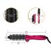 Mini Collapsible Hair Curler: Tangle-Free Dual Voltage Curling Iron Brush & Volumizer Tourmaline Ceramic Ionic Hot Brush - Travel-Friendly Styling Wand (Rose) - Buy Online on GoSupps.com