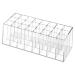 FRCOLOR FRCOLOR Transparent Makeup Holder Organizer for Lip and Eyebrow Pencils Compartments for Desktop and Makeup Table