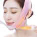 Reusable V line Lifting Mask Double Chin Reducer Face Slimming Strap for Preventing Sagging Pink - Buy Online on GoSupps.com