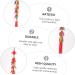 PRETYZOOM Colorful Decor Chinese New Year Chili Pendant Home Decor Red Decor Wedding Celebration Decor Tassel Fake Chili Red 50x8x1cm - Buy Online on GoSupps.com