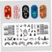 6-Piece Nail Art Stamping Plates Set - Christmas Tree Deer Snowflake Designs | Mwoot International Shipping - Buy Online on GoSupps.com