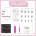 Medium French Glitter White Tip Press on Nails - 24Pcs | Glossy False Nails for Women - W325 - Buy Online on GoSupps.com
