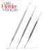 Otto Herder 3-Part Feusspflege Instruments Set - 2 Corner Lifters (17cm & 12.8cm) & Curved/Straight Corner File (15cm) for Optimal Foot Care - International Shipping Available - Buy Online on GoSupps.com