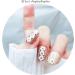 3D Flowers & Butterfly Nail Charms with Golden Caviar Beads - Nail Art Studs & Diamonds for Women DIY Nails - Buy Online on GoSupps.com