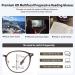 Fashion Blue Light Blocking Reading Glasses for Men Women Oversized Round Progressive Multifocus Computer Readers(Grandeur:2.5x) - Buy Online on GoSupps.com