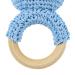 Shop Ncbvixsw Baby Wood Pouring Ring | Crochet Bunnies Rattles & Pacifier Bracelet - Safe Teething Toys for Newborns - Buy Online on GoSupps.com