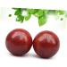 Partykindom 2nd Hand Massage Balls - Strengthen Wrist & Relieve Stress | Wooden Fitness Tool | 6cm Red Bamboo Gymnastics Balls - Buy Online on GoSupps.com