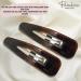 Parcelona French Clic Clac Tortoise Shell Brown Hair Clips for Women - Buy Online on GoSupps.com