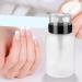 Lurrose Nail Polish Remover Pump 2pcs - Lockable Dispenser Bottle for Makeup & Nail Art, 6.8oz - Buy Online on GoSupps.com
