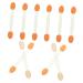 100pcs Tools Double-headed Cosmetic Disposable Plastic Tipped Makeup Professional Eyeshadow 6.5x1.3cm Green