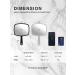 MIROTICS Black Hairdressing Hand Mirror with Handle - Pack of 1 - Buy Online on GoSupps.com