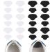 12 pairs of heel protection for shoes two sizes shoe heels repair patch heel cushion Sneaker Self-adhesive shoe interior heel for leather or sports shoes (black white) black white