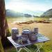 Overmont Camping Kettle Aluminum 42 FL OZ Portable Tea Coffee Pot - Outdoor Hiking Gear with Silicon Handle 1.2Medium - Buy Online on GoSupps.com