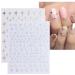 Aurora Holographic Nail Art Stickers - 9 Sheets, Self-Adhesive Pegatinas U as, Stars Moon Glitter Nail Supplies for Nail Design - Buy Online on GoSupps.com