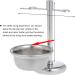 Benkeg Razor Stand Set | 2-in-1 Stainless Steel Shaving Holder for Razor Brush & Soap | Premium Men's Shaving Kit - Buy Online on GoSupps.com
