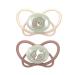 Nip Schnuller My Butterfly Night Green: Schnuller from sustainable raw materials extra bottle of suction part still-friendly & jaw-friendly silicone light brown size 2 (5-18 months) Green Night size 2 (5-18 months) brown