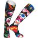 Shop Sugar Skull Dia de Muertos Compression Socks for Men & Women | 15-20 mmHg Support for Running & Cycling - Buy Online on GoSupps.com