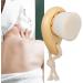 Soft Fiber Bristles Beech Handle Facial Cleanser Manual Wooden Face Cleaning Brush with Hang Ring Small Size Wide Accessibility - Buy Online on GoSupps.com