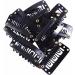 DAZISEN 20 Pieces Hair Extensions Clips - 6-Teeth Metal U-Shape Snap Clips 32mm Hair Wig Clips DIY with Soft Rubber - Black Black *20 - Buy Online on GoSupps.com