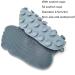 Wall-Mounted Foot Scrubber for Shower - Hands-Free Back Washing Brush with Suction Cups | Anti-Slip Gray Bathroom Foot Cleaner - Buy Online on GoSupps.com
