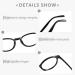Stylish Blue Light Blocking Reading Glasses for Men & Women - Tortoiseshell Round Frame 2.5 - Buy Online on GoSupps.com