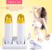 Double Wax Heating Roll On Waxing Device - WaxPatron Depilation Set with 100PCS Depilatory Paper for Men & Women | International Shipping Available - Buy Online on GoSupps.com