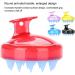 Boolavard Hair brush shampoo brush for scalp care red - Buy Online on GoSupps.com