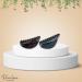 Parcelona French Thin Arch Cutout Set of 2 Tortoise Shell & Black Celluloid Acetate Small Jaw Hair Claw Clip - 2 Pack - Buy Online on GoSupps.com