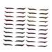 FOMIYES 20 pairs Adhesive Eyeshadow Purple Personalized Fashion Charming Gold Strips Eyelid Black Women 1 count (Pack of 1) Assorted Color