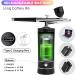 Nail Oxygen Injector Mini Air Compressor Kit Paint Sprayer pour Art Tattoo Craft Cake Nano Fog Mist Black - Buy Online on GoSupps.com