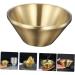 Zerodeko 4pcs Double Layer Insulation Bowl Camping Bowls Noodle Bowl Decorative Soup Bowl Dishes Reusable Ice Cream Bowls Korean Soup Noodles Stainless Steel Bowl Toddler Anti-Scald Pasta 12X12X5.8CMx4pcs Goldenx4pcs - Buy Online on GoSupps.com