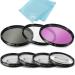 77mm 7 Piece Filter Set for Nikon for Nikon 300mm f/4E, 12-24mm, 16-35mm, 17-55mm, 18-35mm, 18-300mm, 24-70mm, 24-120mm, 28-300mm - Includes 3 PC Filter Kit (UV-CPL-FLD) and 4 PC Close Up Filter Set