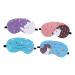 Angoily 1 sentence 4st Eye mask with ice cream bag paused Comfy Comfy Sleep Slumb Eye Mask Face mask at night kitten eye flap trip polyester