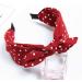 Shop Stylish Blue Dot Wide Band Bow Headband for Women - Perfect for Every Occasion | International Shipping - Buy Online on GoSupps.com
